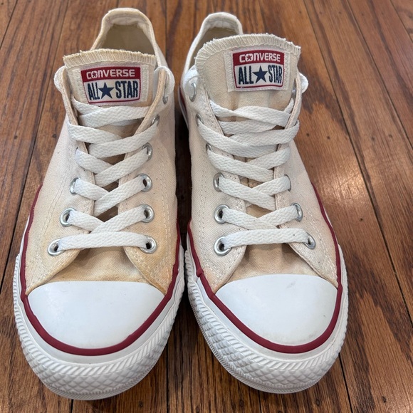 Converse Shoes - Converse All Star Beige and Red Sneakers